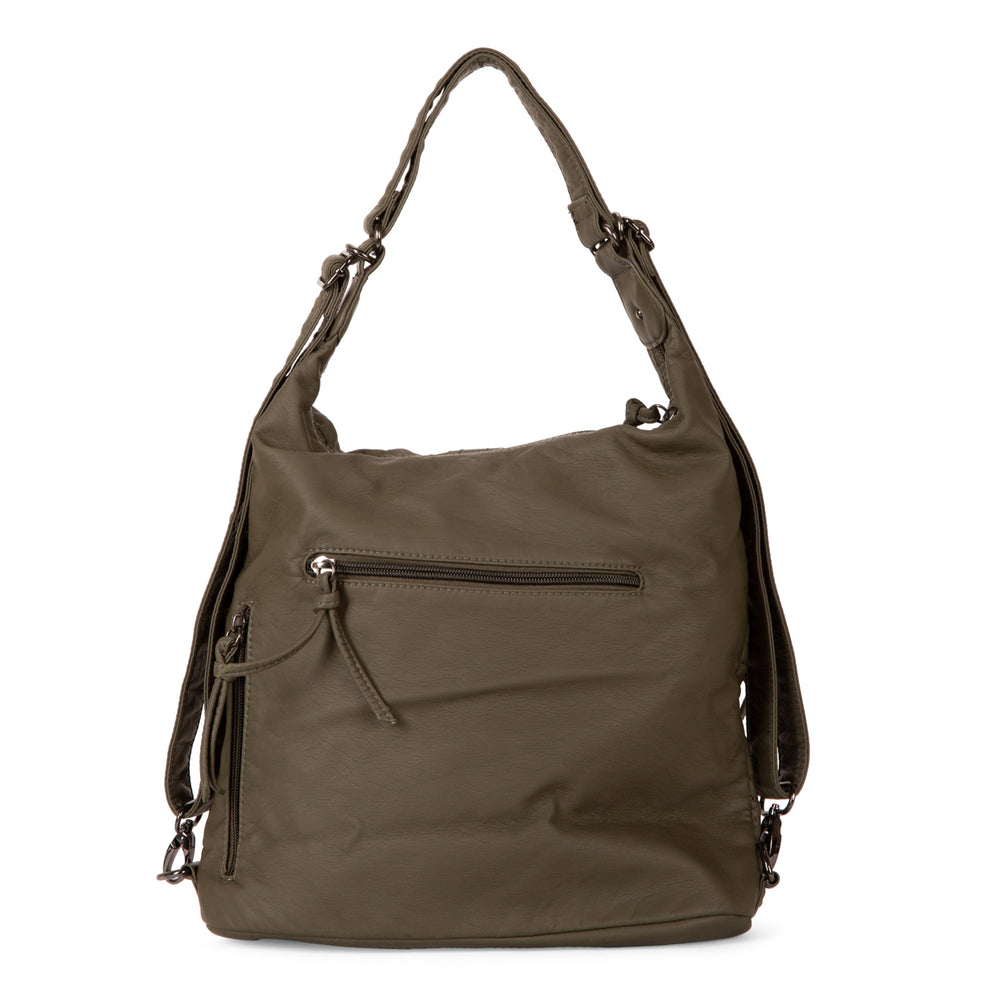 Quilted Convertible Hobo Bag - Bentley