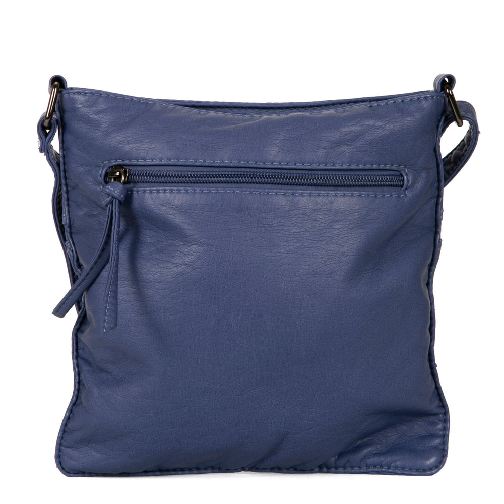 Quilted Multi Zip Crossbody - Bentley