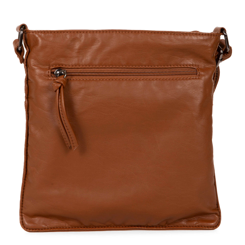 Quilted Multi Zip Crossbody - Bentley