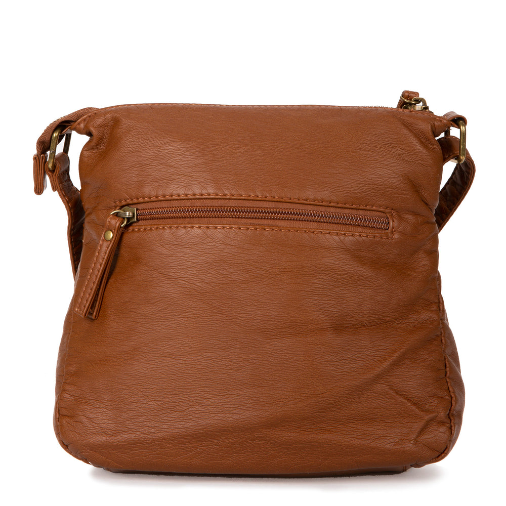 Multi Zip Front flap Crossbody - Bentley