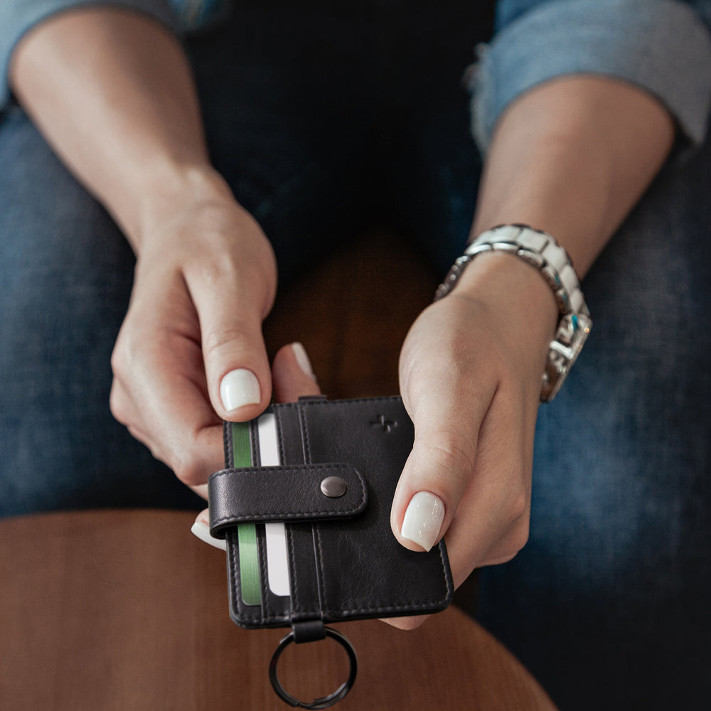 Porte-cartes RFID double face Minimaliste