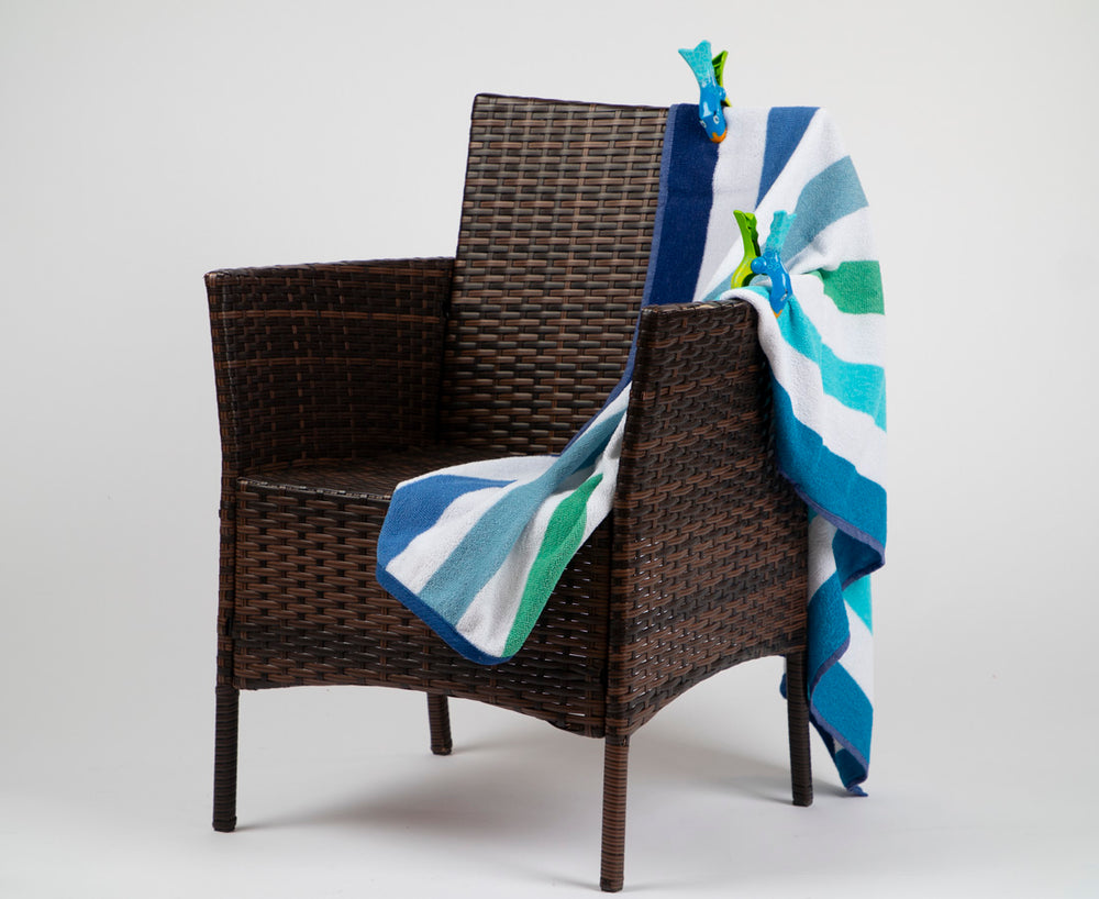 Pince à serviette de plage Tracker Bubble-Bleu