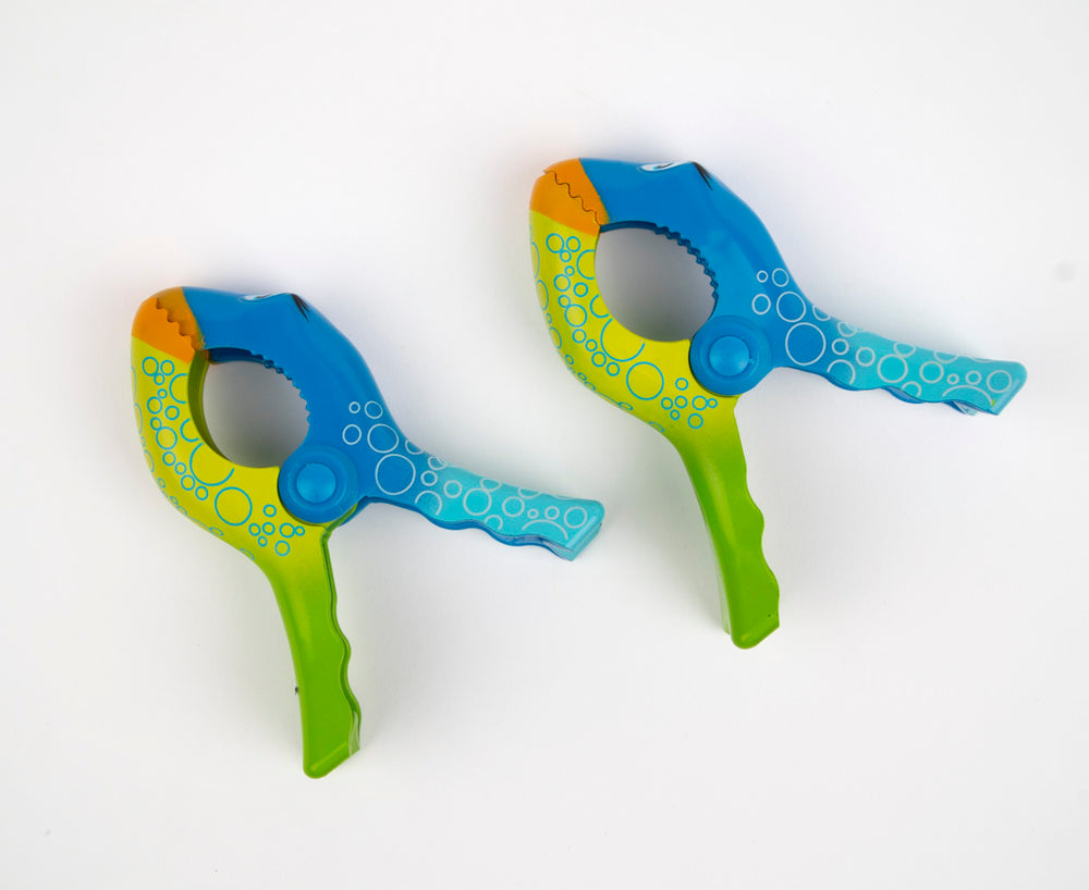 Pince à serviette de plage Tracker Bubble-Bleu