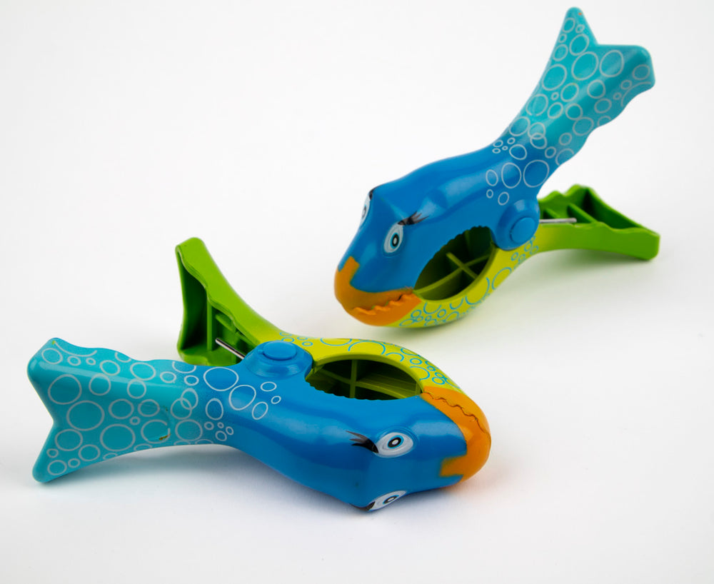 Pince à serviette de plage Tracker Bubble-Bleu