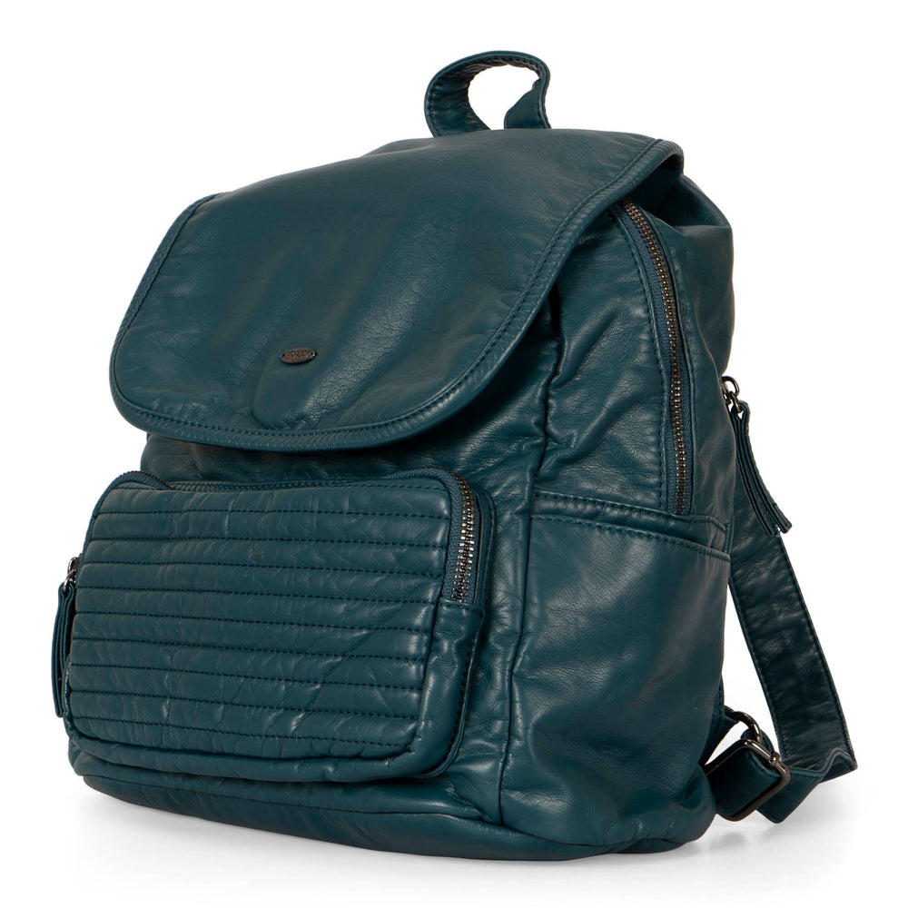 Quilted Flap Backpack - Bentley