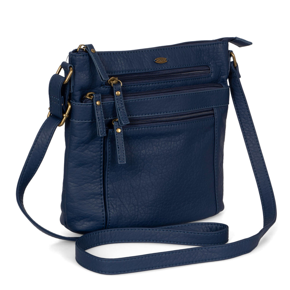 Pebbled N/S Crossbody Bag - Bentley