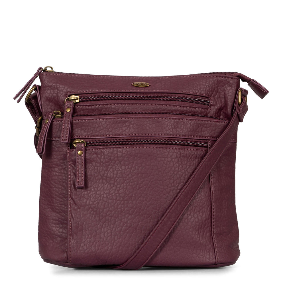 Pebbled N/S Crossbody Bag - Bentley