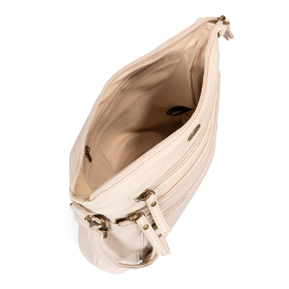 Pebbled N/S Crossbody Bag - Bentley