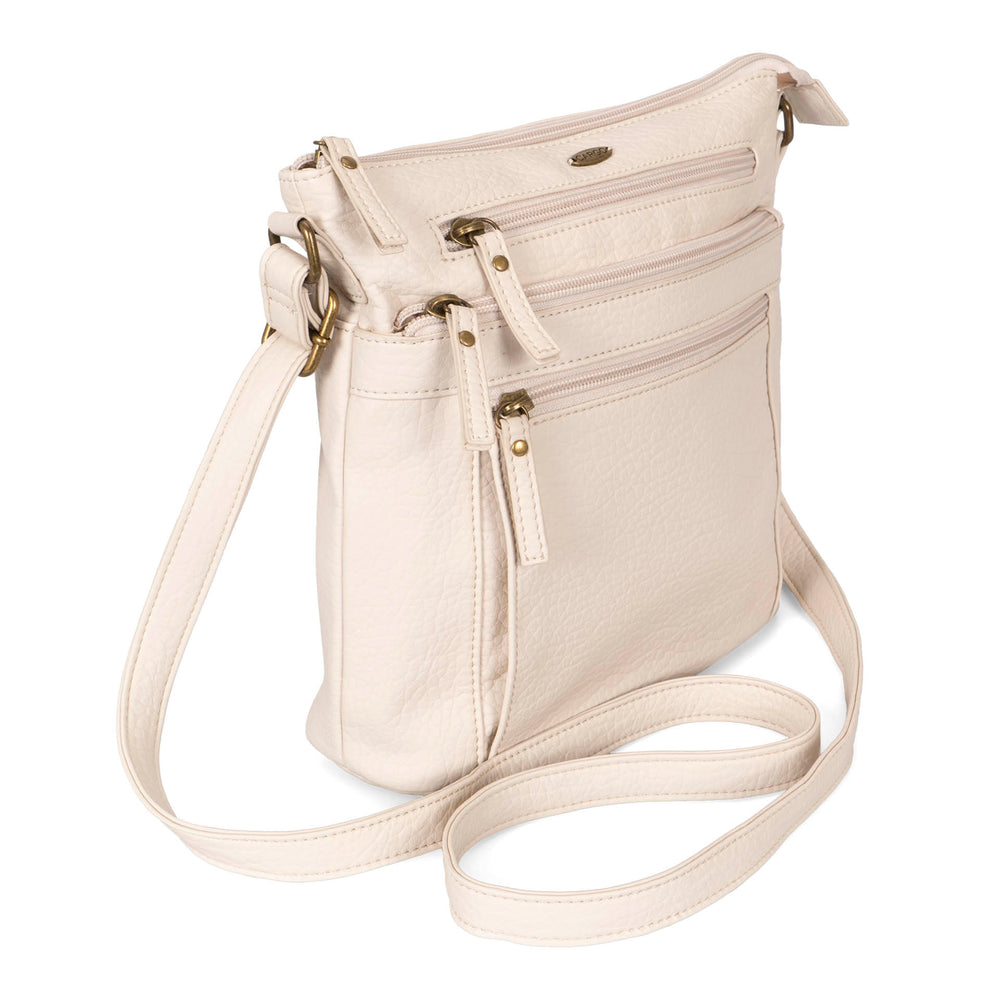 Pebbled N/S Crossbody Bag - Bentley