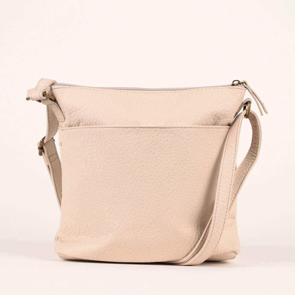 Pebbled N/S Crossbody Bag - Bentley
