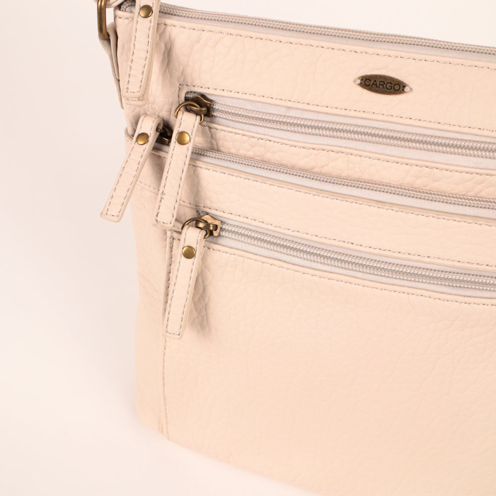 Pebbled N/S Crossbody Bag - Bentley