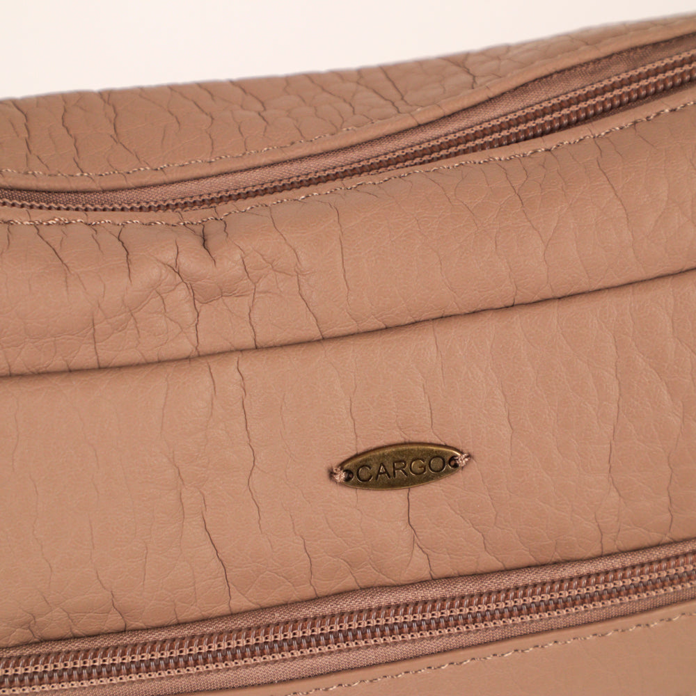 Pebbled N/S Crossbody Bag - Bentley