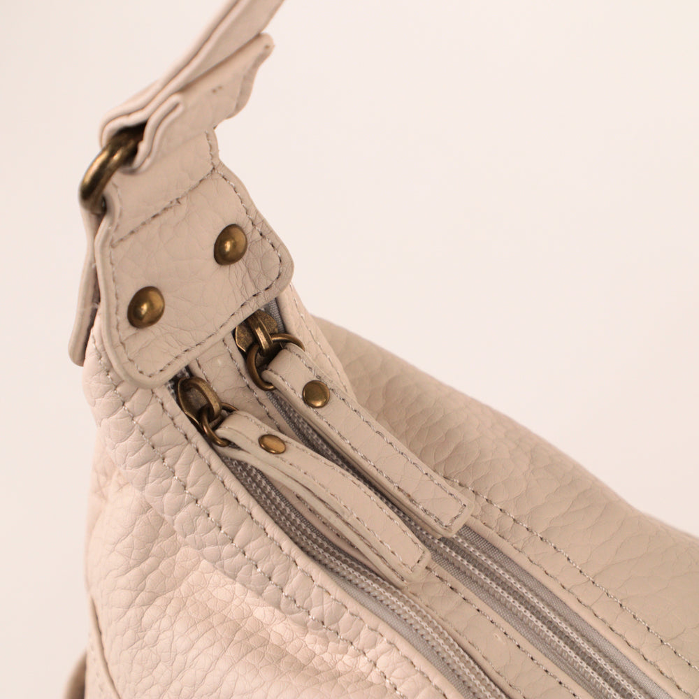 Pebbled Hobo Bag - Bentley