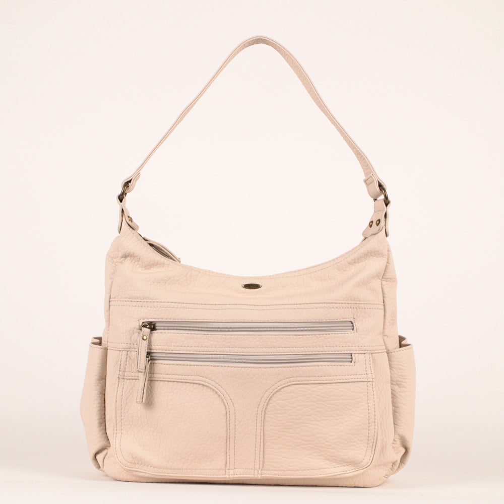 Pebbled Hobo Bag - Bentley