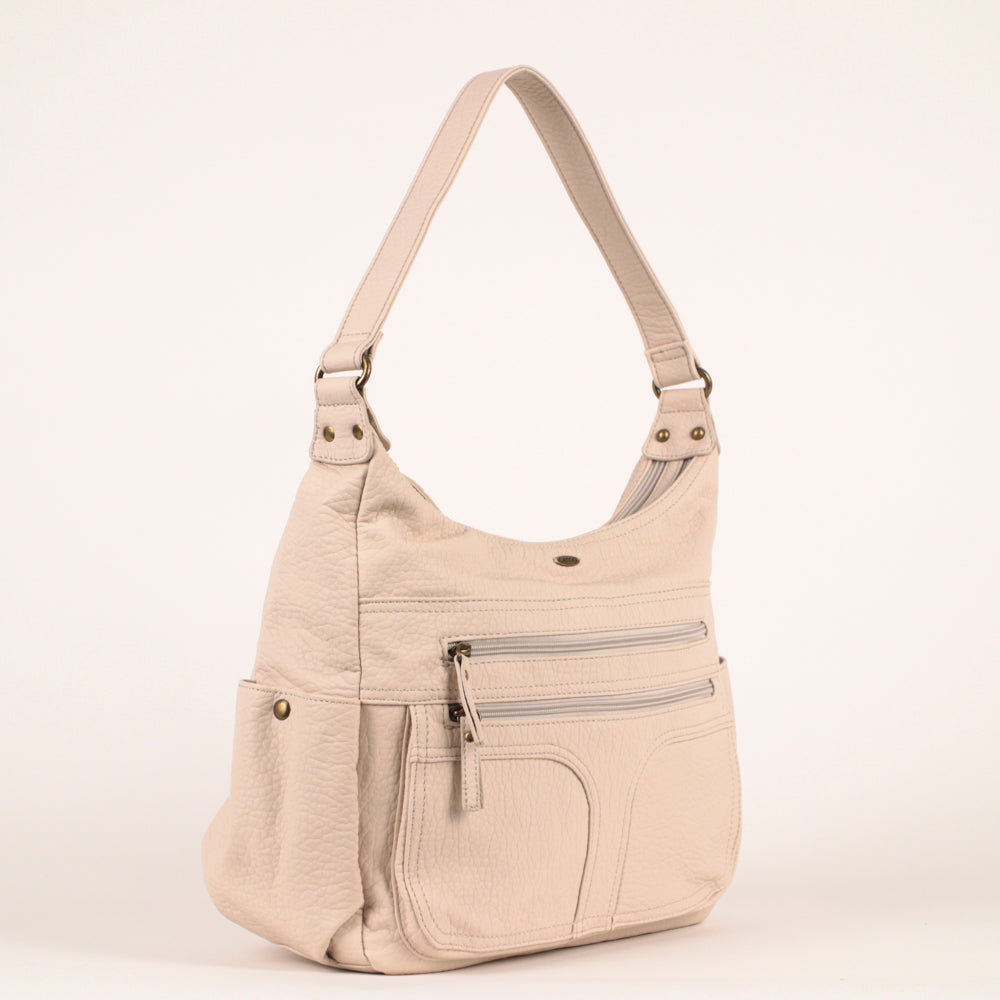 Pebbled Hobo Bag - Bentley