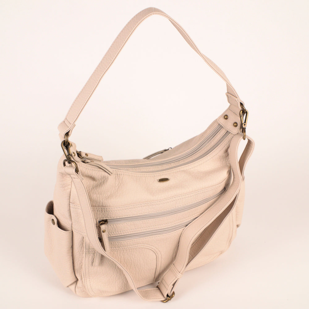 Pebbled Hobo Bag - Bentley
