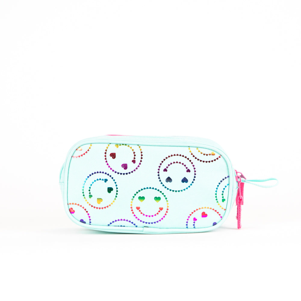 Happy Foil Emoji Pencil Case - Bentley