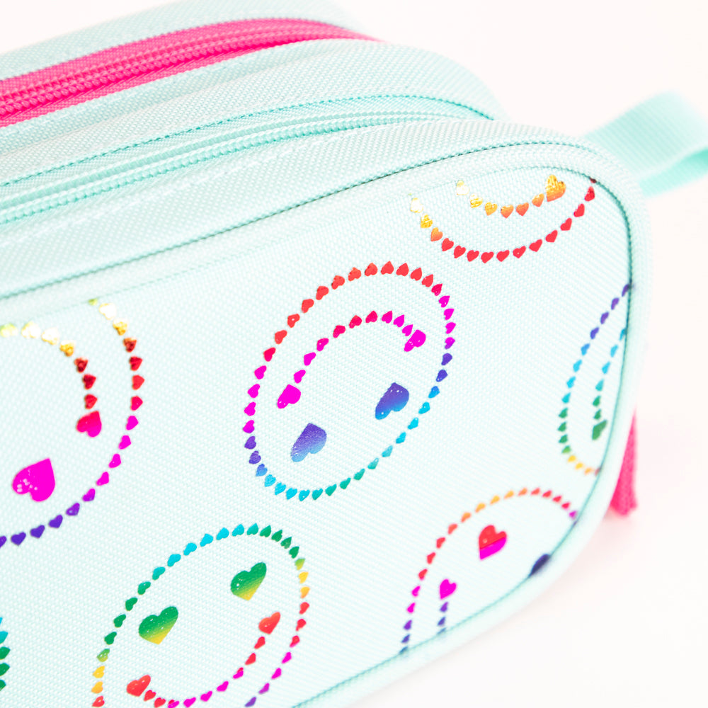 Happy Foil Emoji Pencil Case - Bentley