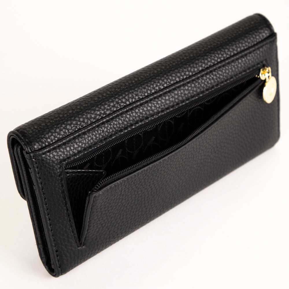 Portefeuille à rabat RFID grand format Riona Katy Pebbled 2.0