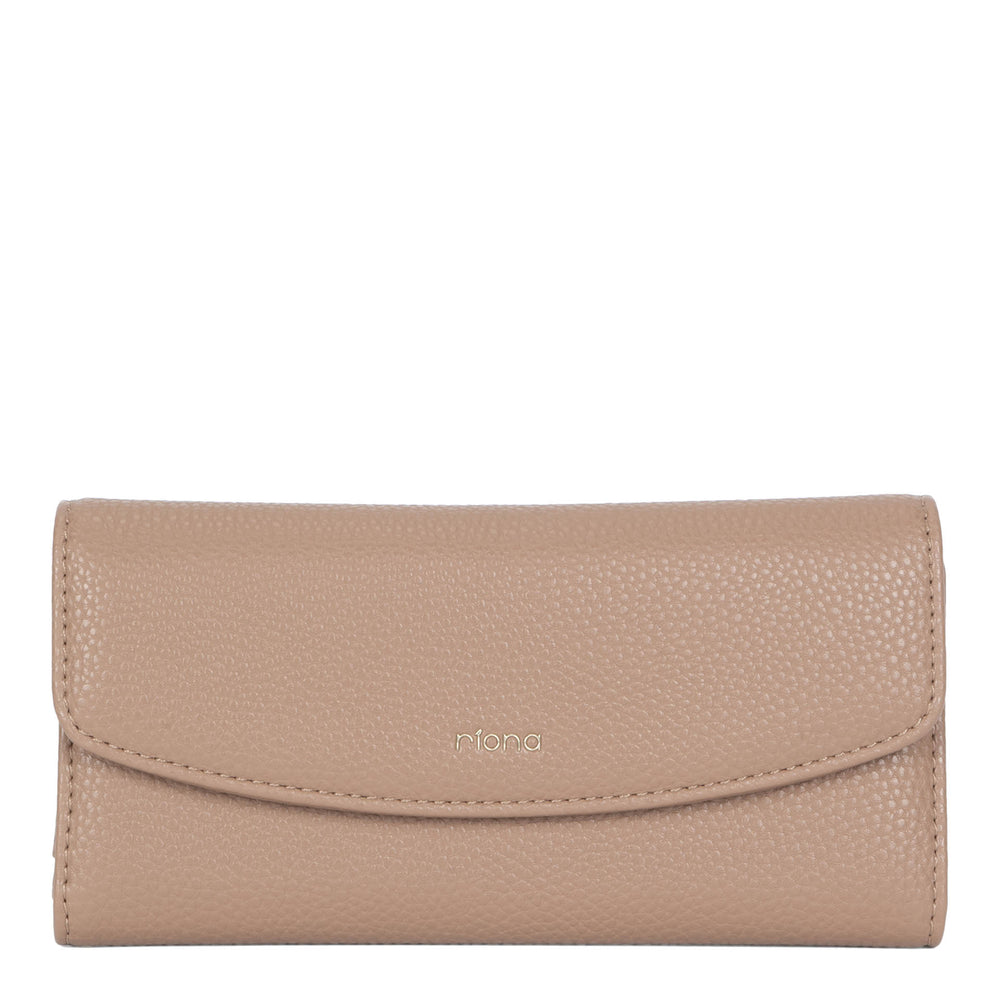 Portefeuille à rabat RFID grand format Riona Katy Pebbled 2.0