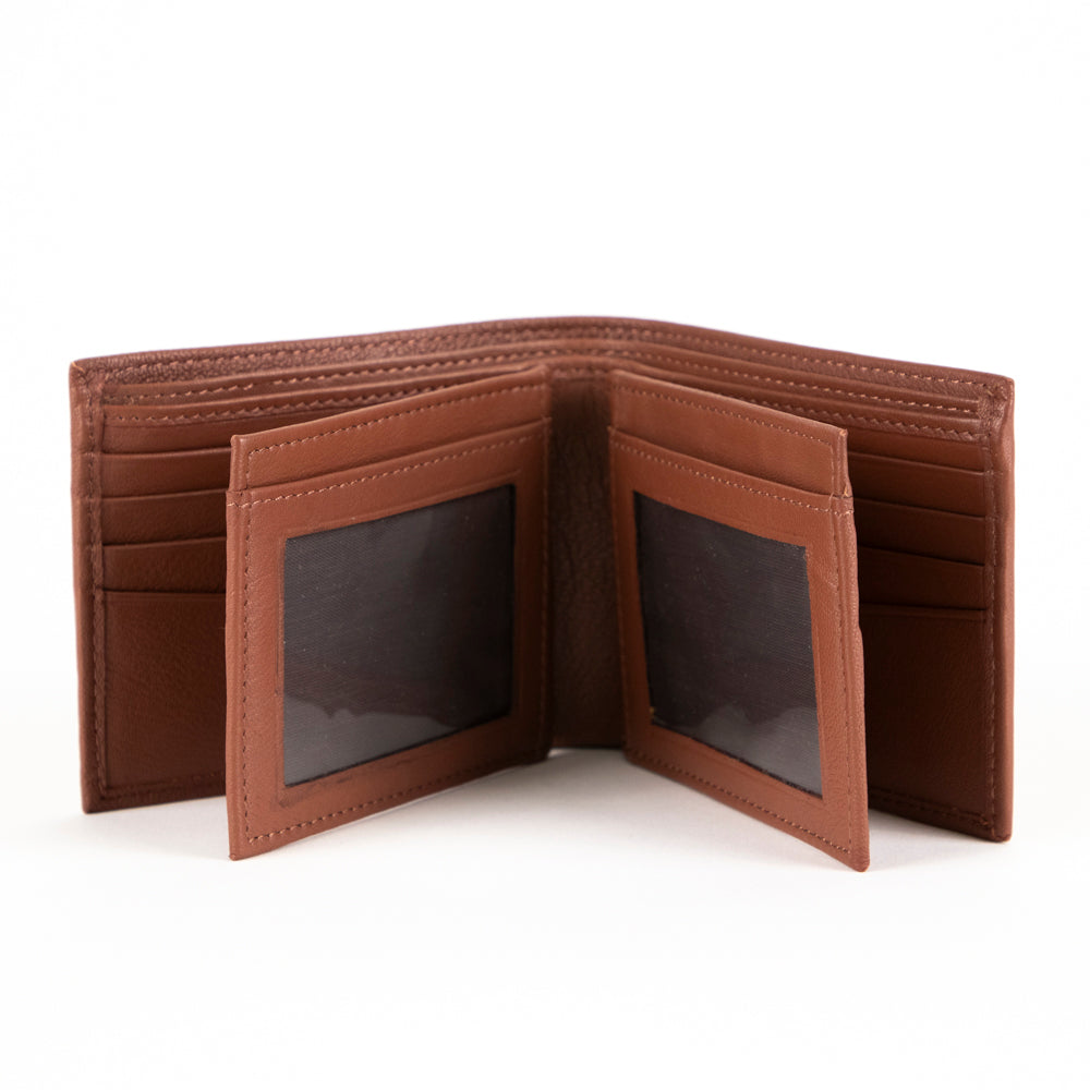 Tracker Core RFID Leather Double Center Wing - Bentley