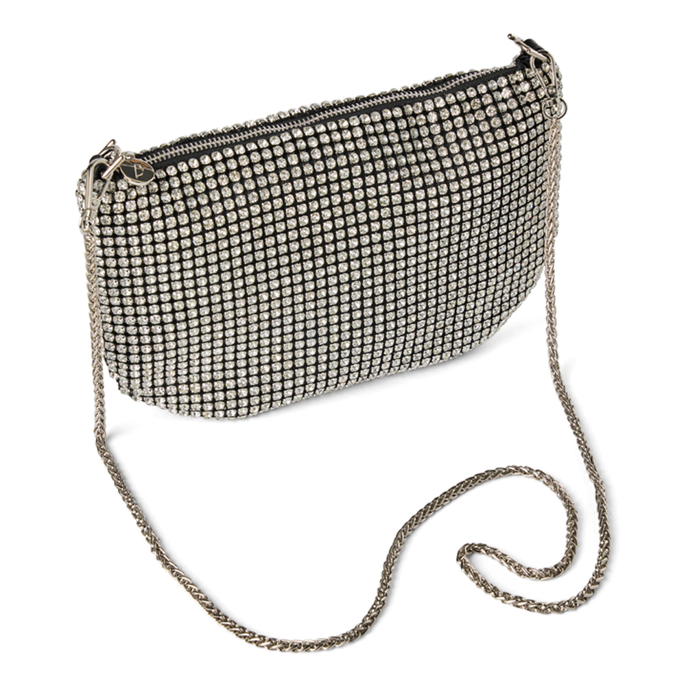 Riona Melody Dôme Argenté à Cristaux Argentée