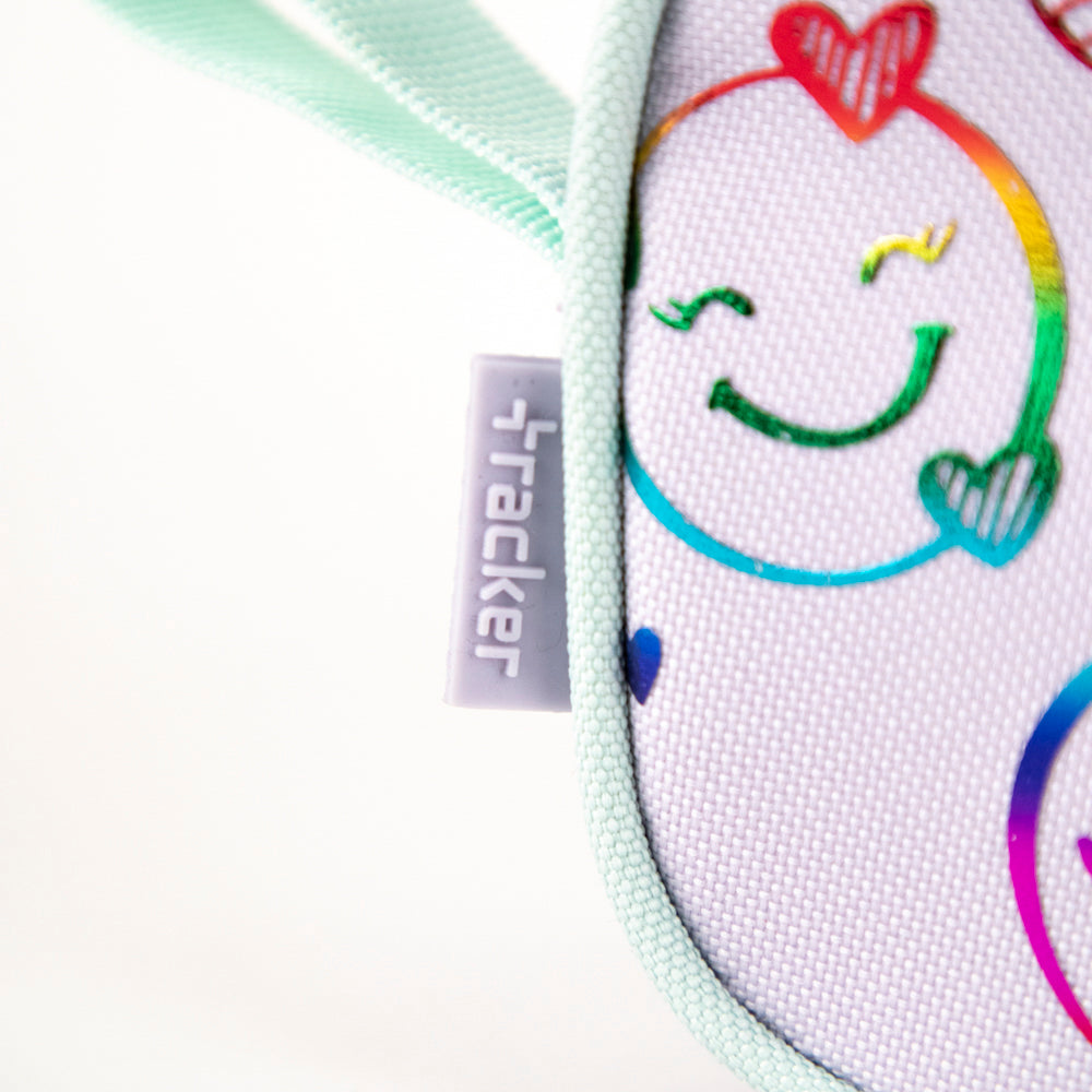 Trousse à crayons violette à motif Doodle Tracker