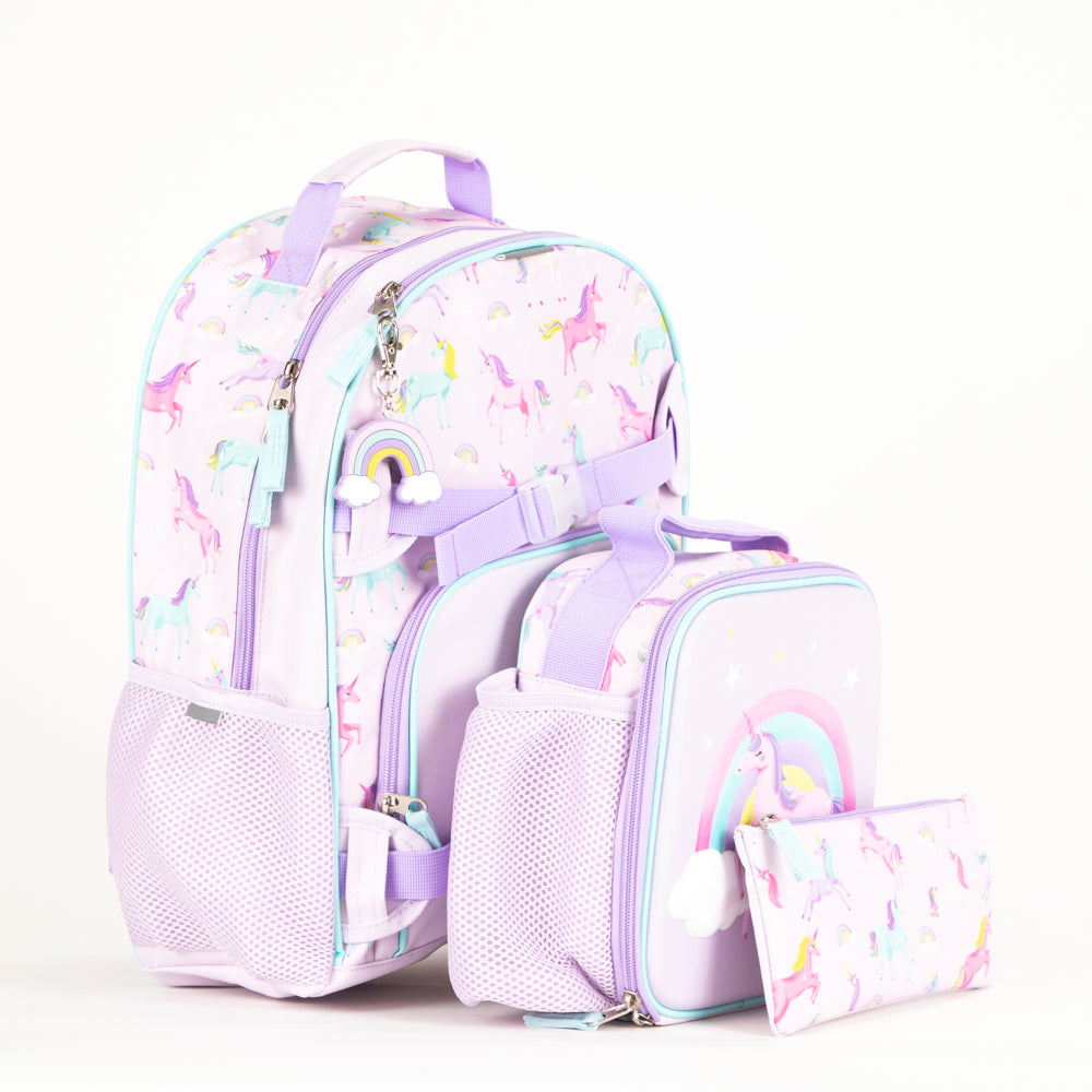 Tracker Rainbow Unicorn 4-Piece Backpack Set - Bentley