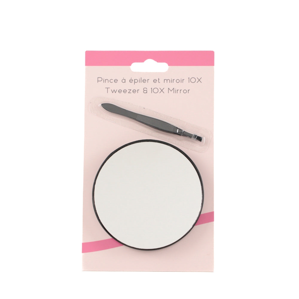 LT Jet Set Glam 10X Mirror/Tweez