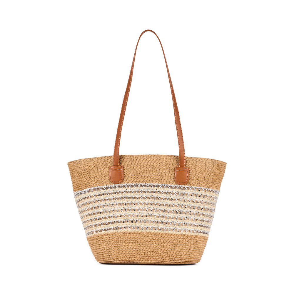 Nomad Stripe Straw Tote