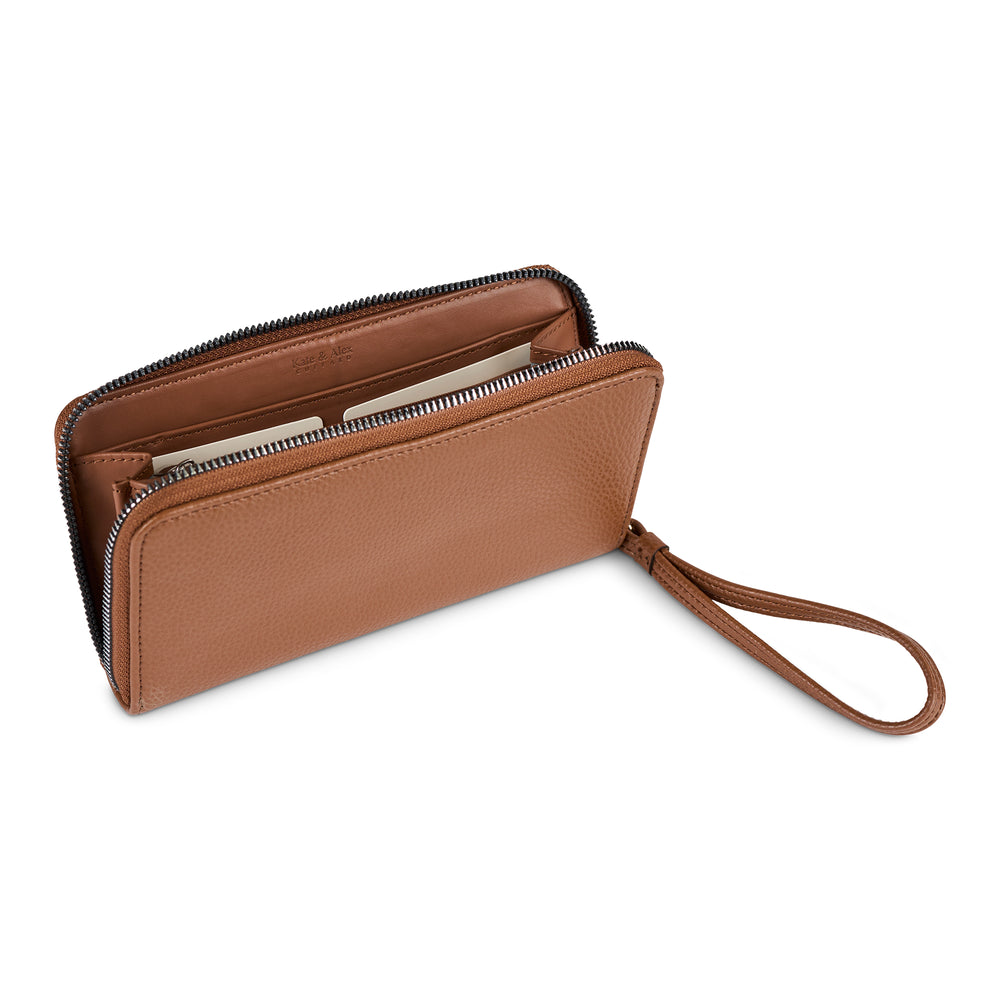 Portefeuille zippé classique Bentley Amour avec dragonne