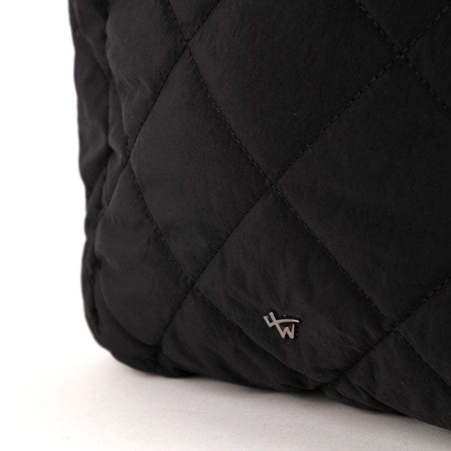 Sac bandoulière matelassé avec poignée supérieure