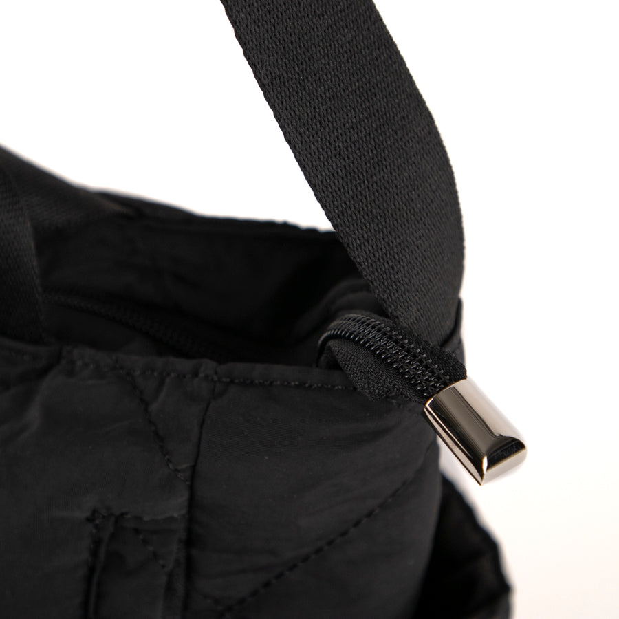 Sac bandoulière matelassé avec poignée supérieure