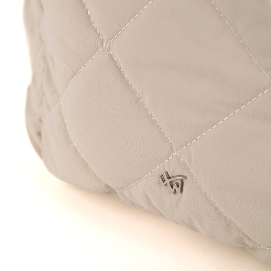 Sac bandoulière matelassé avec poignée supérieure