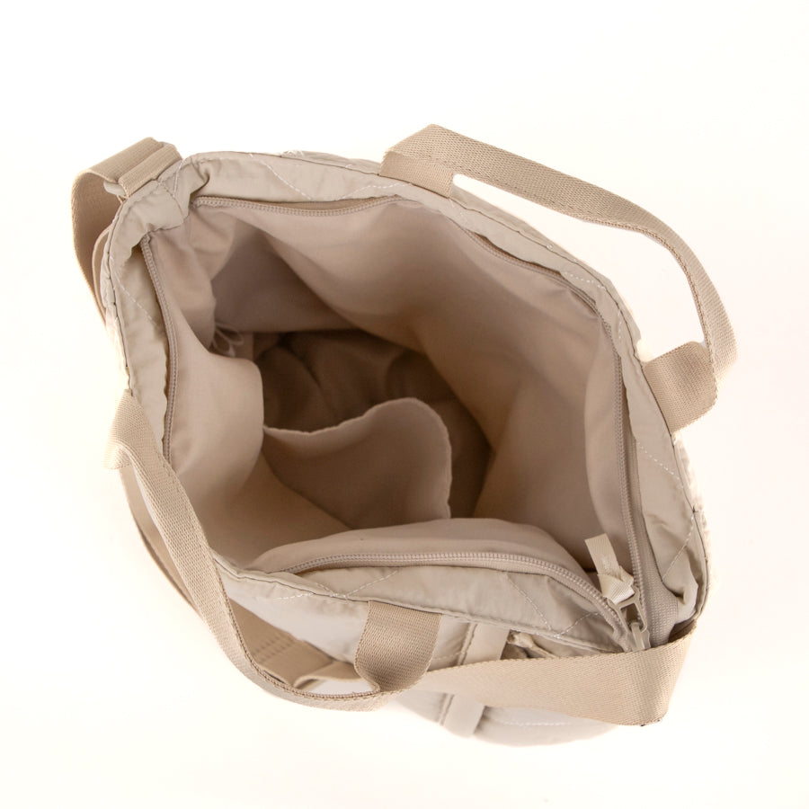 Sac bandoulière matelassé avec poignée supérieure