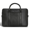 Onyx / Leather Slim Briefcase *Drop Ship*