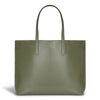 Onyx / Leather Open Tote *Drop Ship*