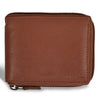 Onyx / Leather Zip Around Wallet *Drop Ship*