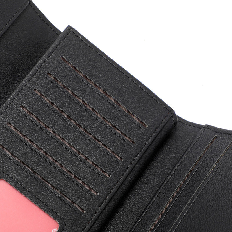 Portefeuille à trois volets emblématique / extensible