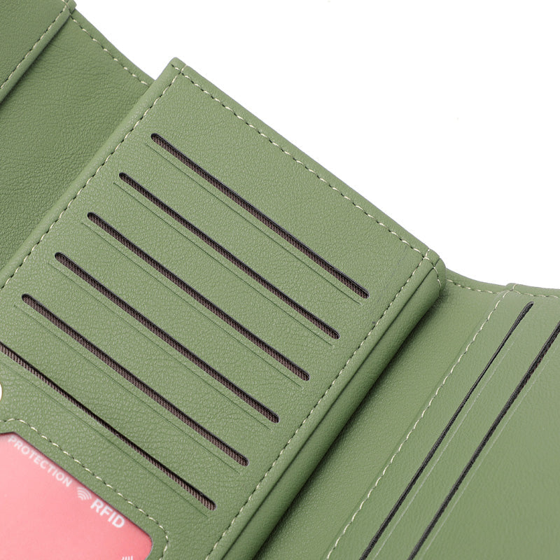 Portefeuille à trois volets emblématique / extensible