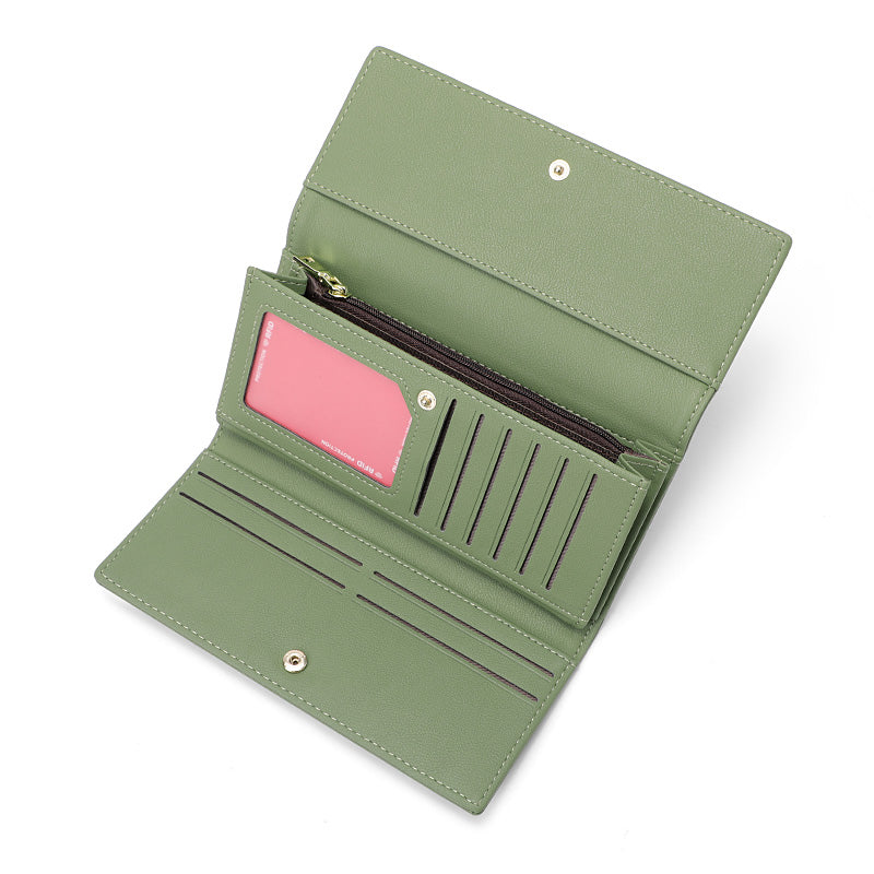 Portefeuille à trois volets emblématique / extensible