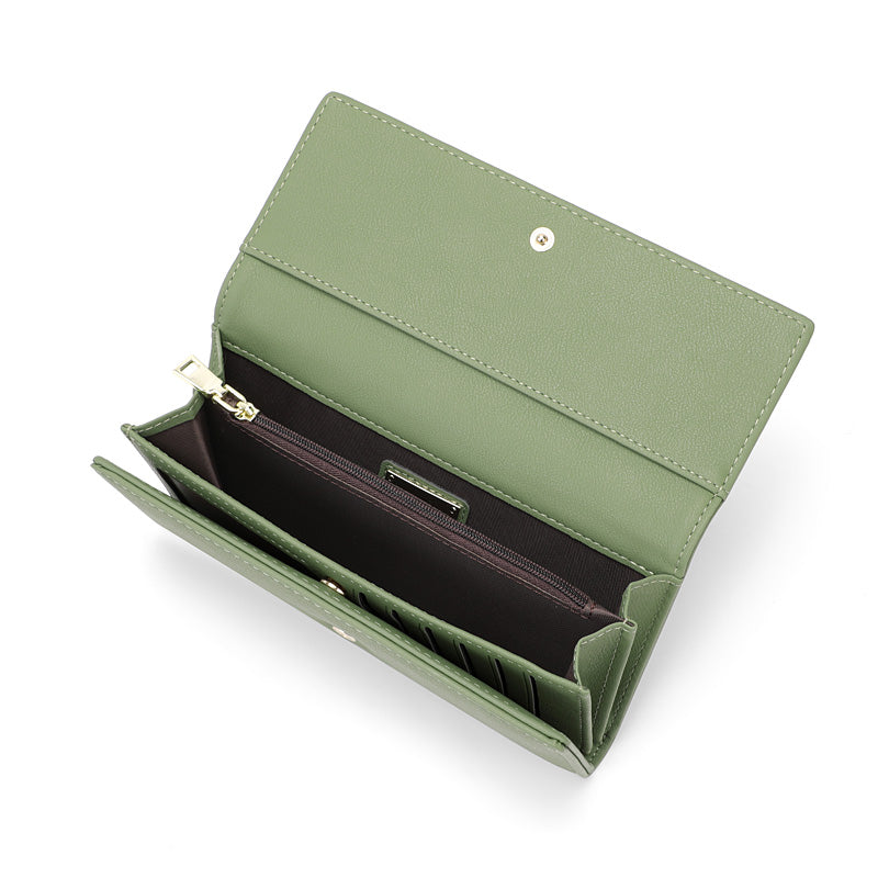 Portefeuille à trois volets emblématique / extensible