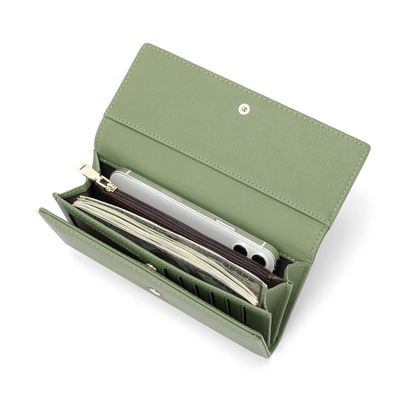 Portefeuille à trois volets emblématique / extensible