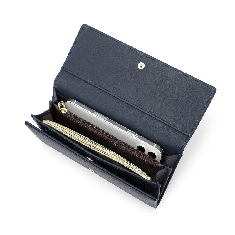 Portefeuille à trois volets emblématique / extensible