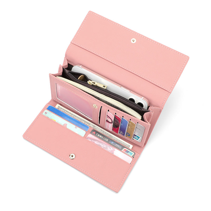 Portefeuille à trois volets emblématique / extensible