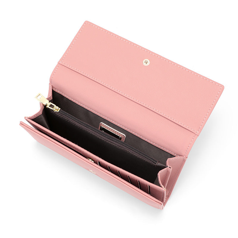 Portefeuille à trois volets emblématique / extensible