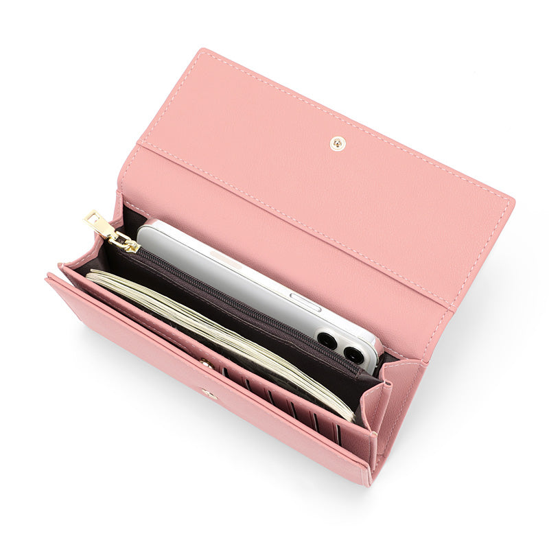 Portefeuille à trois volets emblématique / extensible