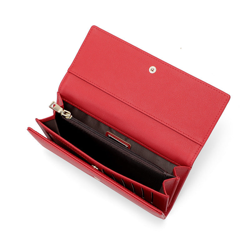 Portefeuille à trois volets emblématique / extensible