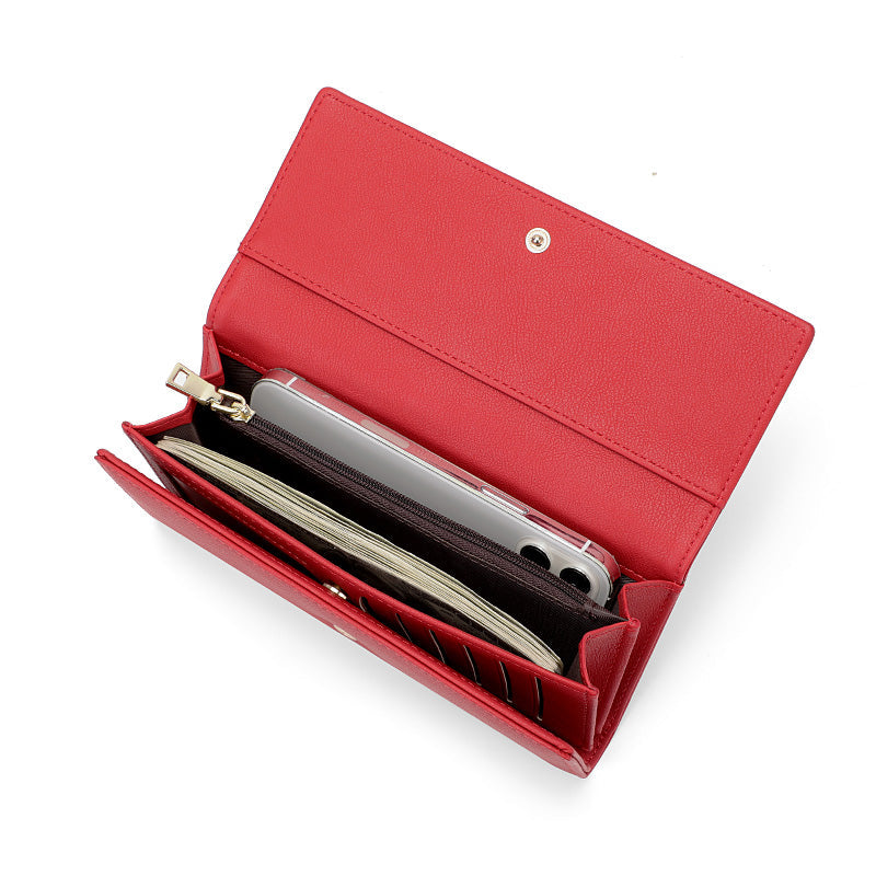 Portefeuille à trois volets emblématique / extensible