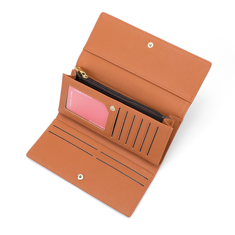 Portefeuille à trois volets emblématique / extensible